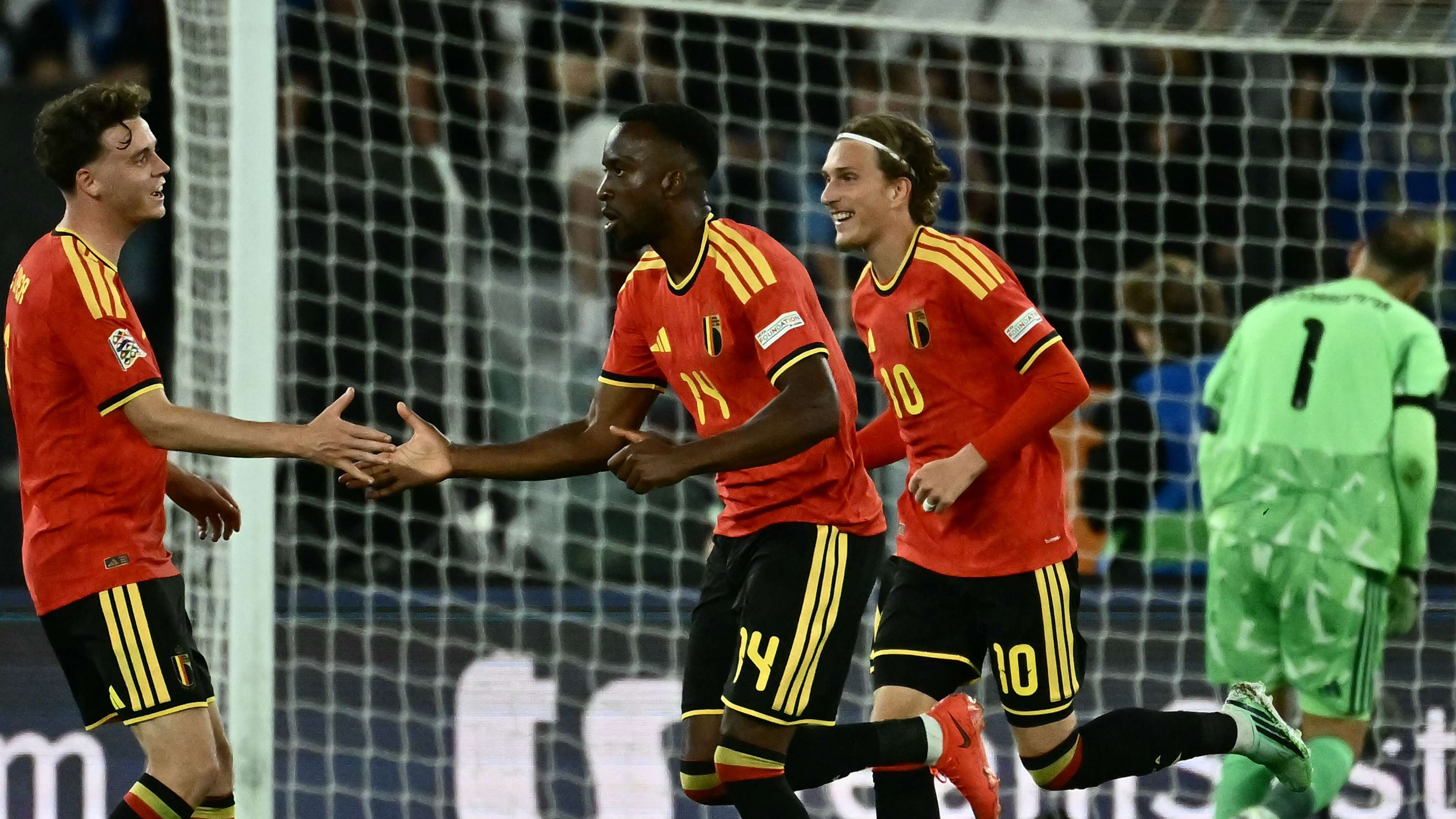 Belgium spoil Mancini return with 2-0 win  