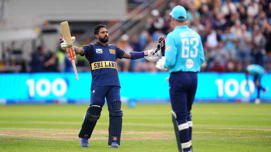 Kusal Mendis' ton, Wellalage's three-for help Sri Lanka level ODI series  