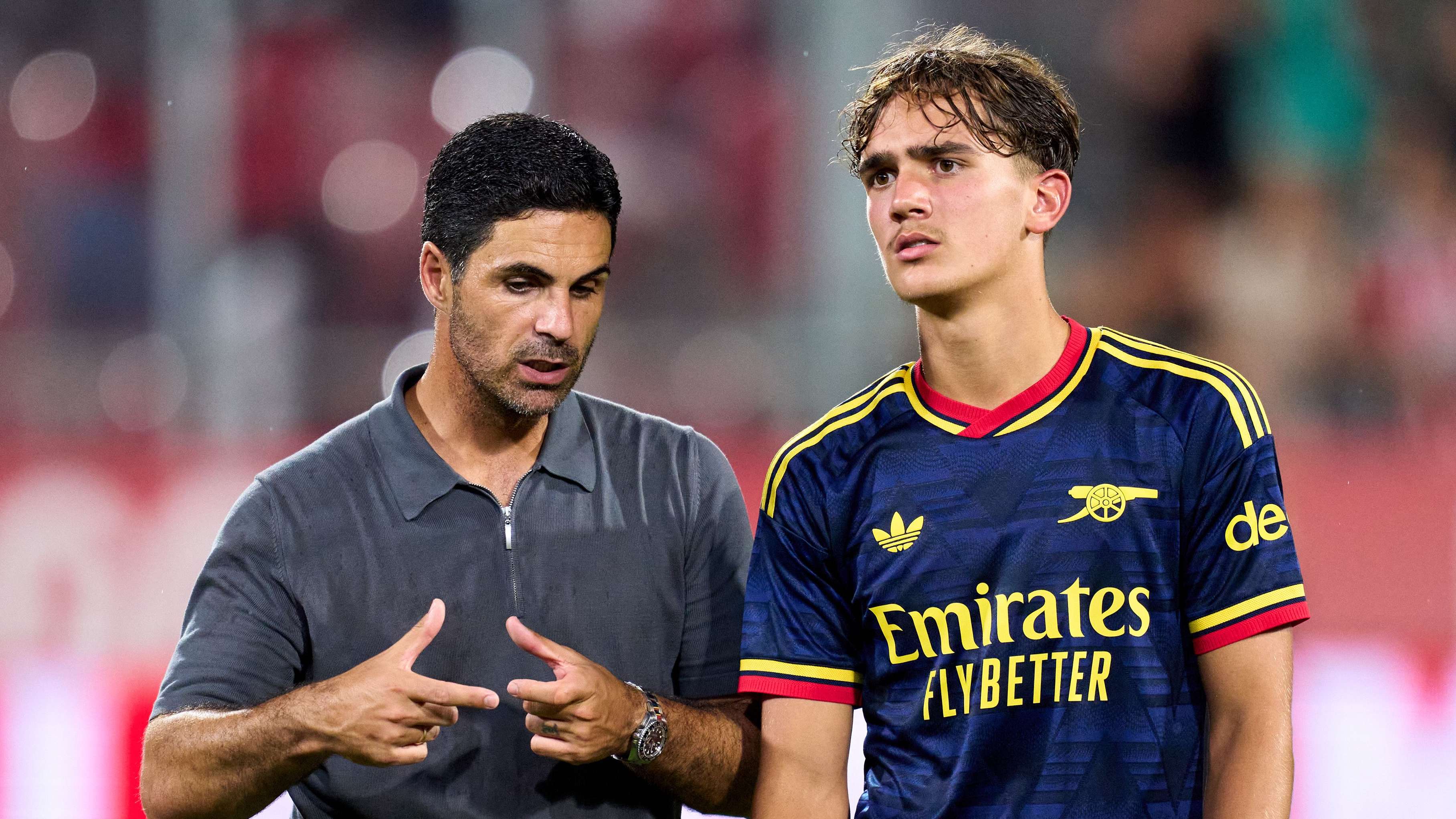 Arteta reacts to Messi prediction for Dowman  