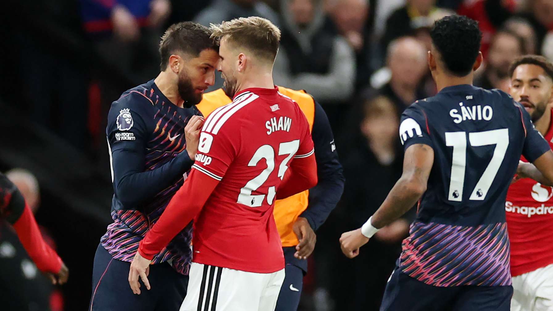 Headbutt at Old Trafford! Spurs away trip escalates in the closing stages  