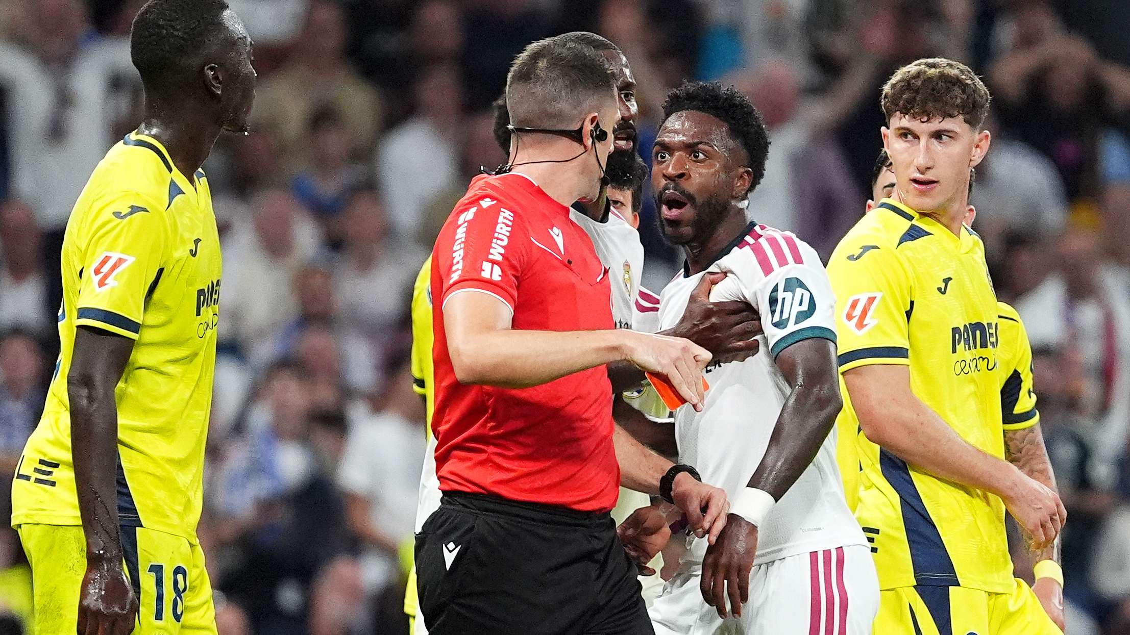 Gross unsporting conduct instead of a wonder goal! Vini sent off in Real win  