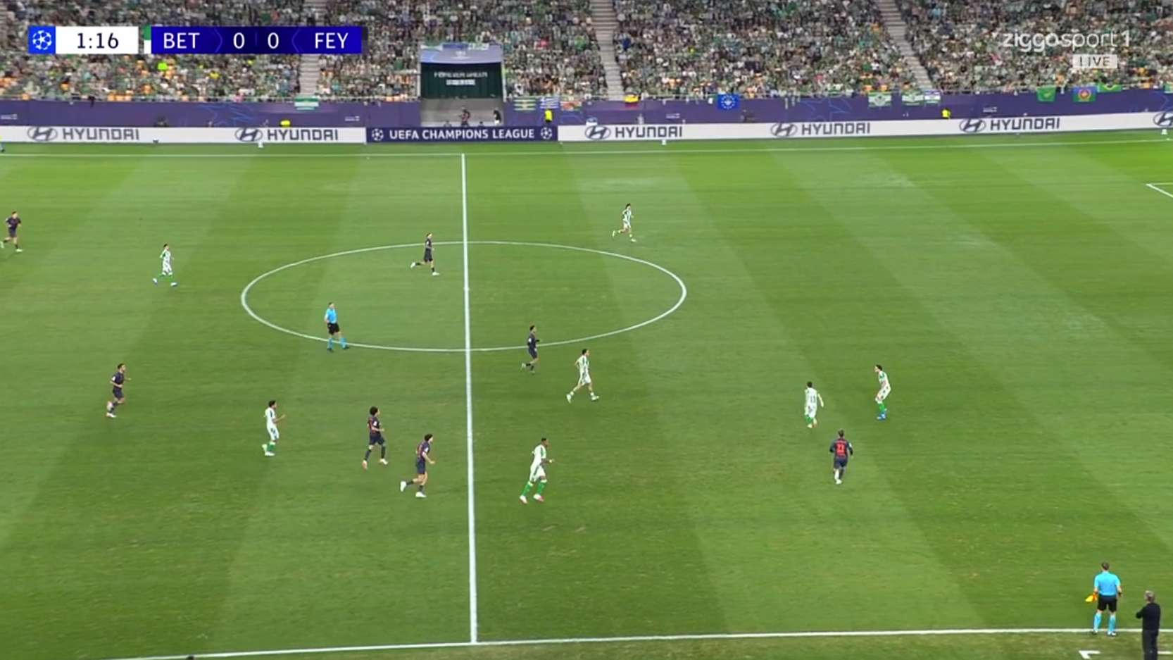Viewers get the fright of their lives during Real Betis v Feyenoord: ‘Bizarre, you never see this any more’  